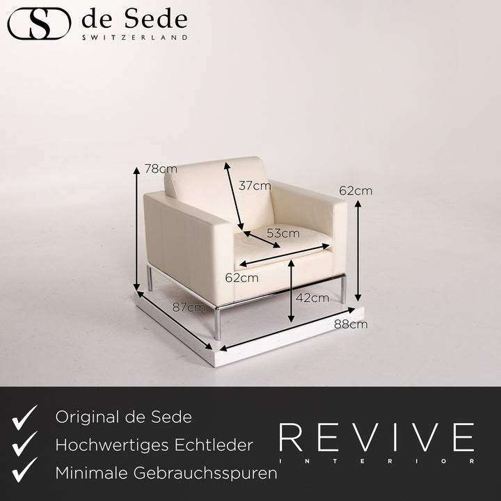 de Sede DS 5 leather armchair cream #14073