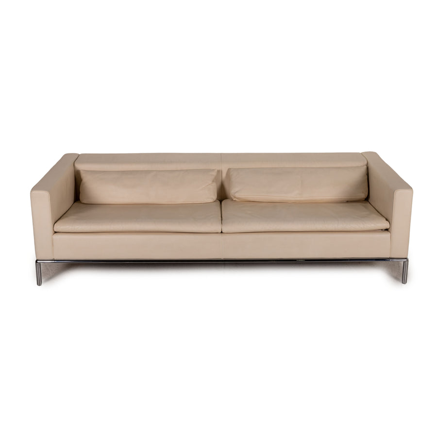 de Sede DS 5 Leder Sofa Creme Zweisitzer Couch