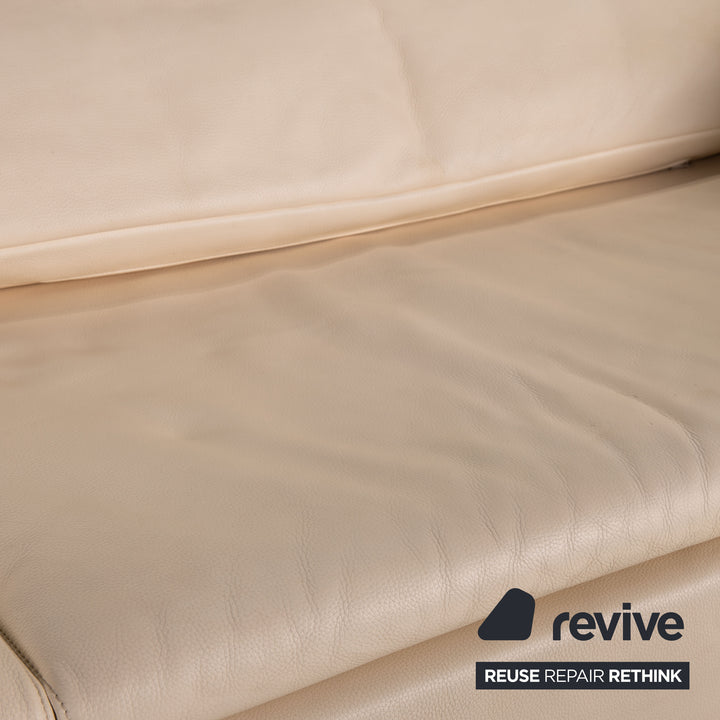 de Sede DS 5 Leder Sofa Creme Zweisitzer Couch