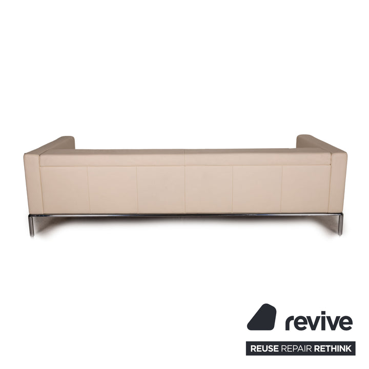 de Sede DS 5 Leder Sofa Creme Zweisitzer Couch