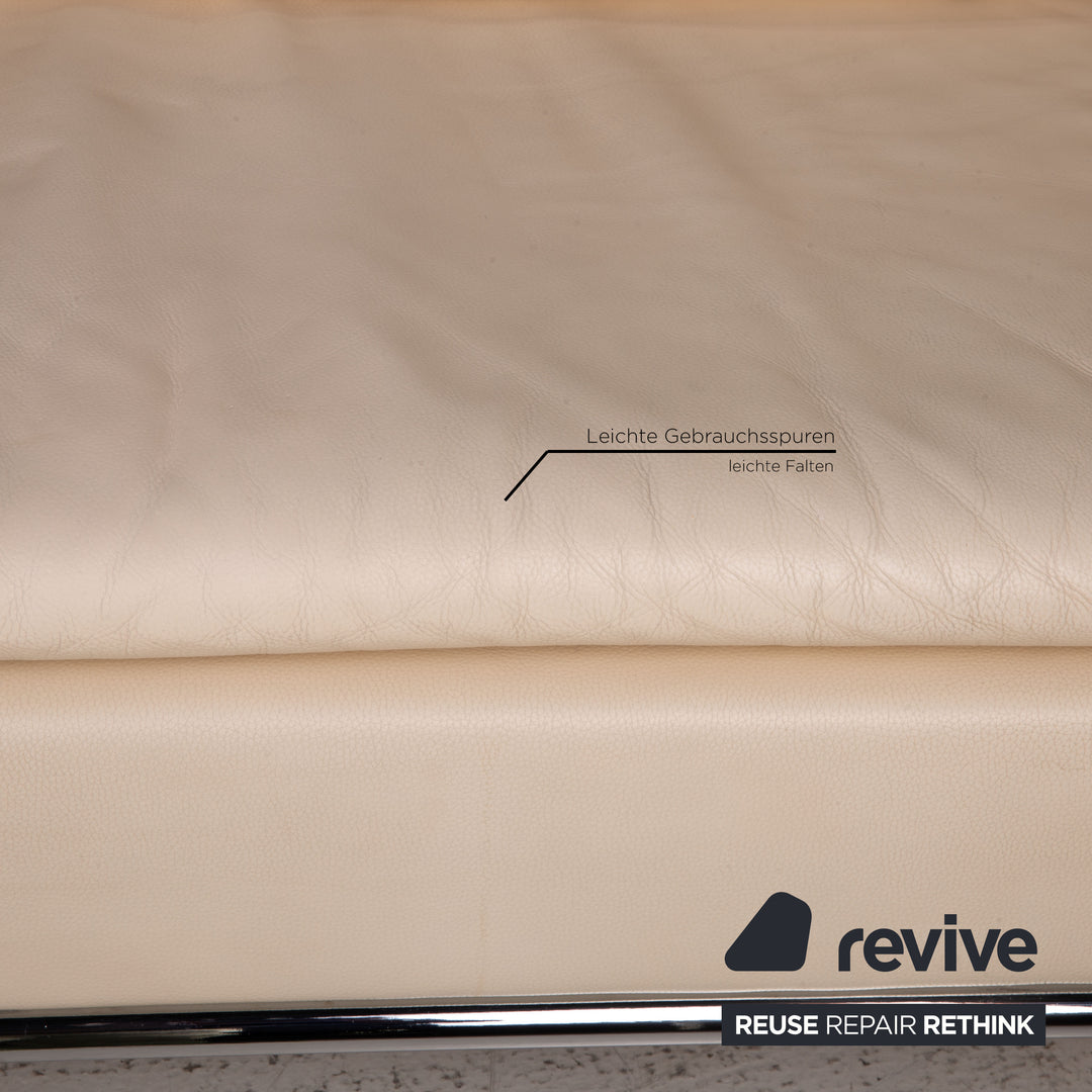 de Sede DS 5 Leder Sofa Creme Zweisitzer Couch