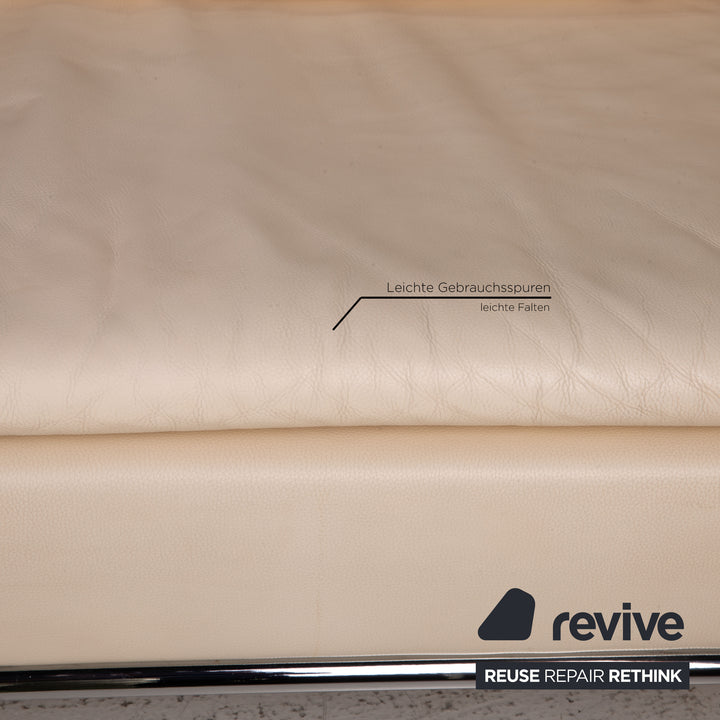 de Sede DS 5 Leder Sofa Creme Zweisitzer Couch