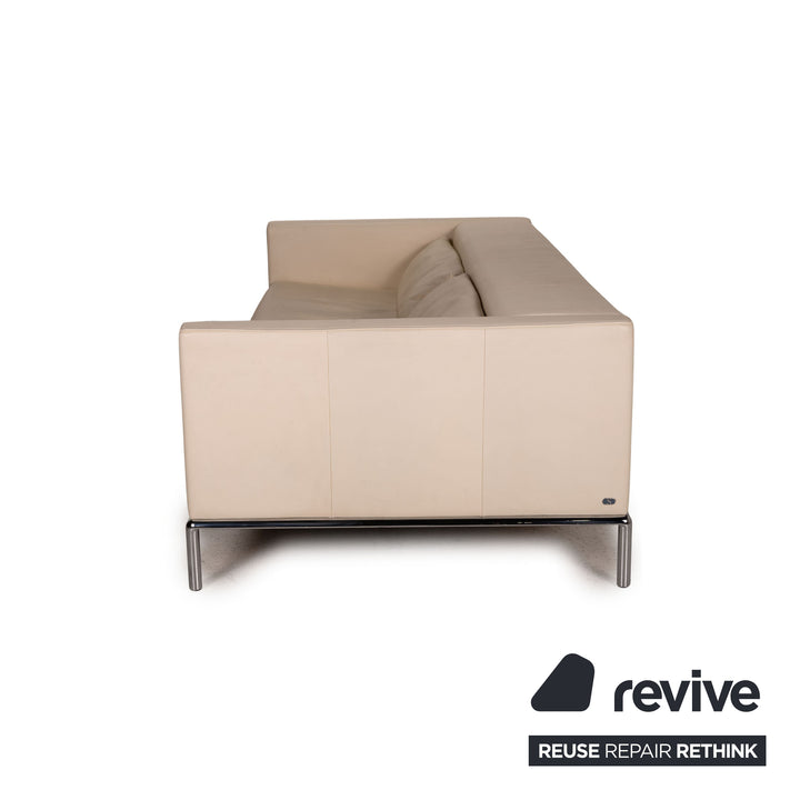 de Sede DS 5 Leder Sofa Creme Zweisitzer Couch