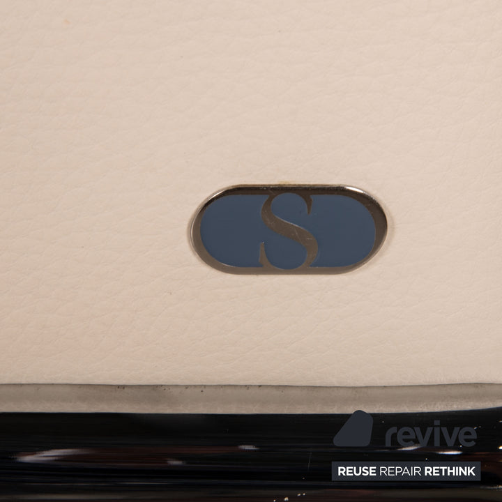 de Sede DS 5 Leder Sofa Creme Zweisitzer Couch