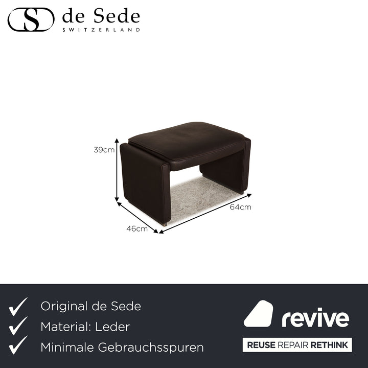 de Sede ds 50 Leder Hocker Braun