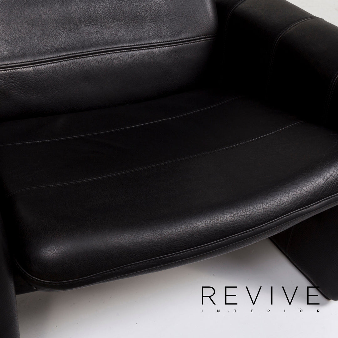 de Sede DS 50 Leather Armchair Black Relaxation Function #11988