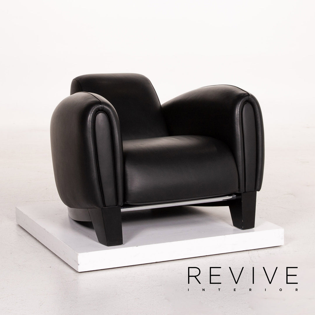 de Sede DS 57 Leder Sessel Garnitur Schwarz #15114