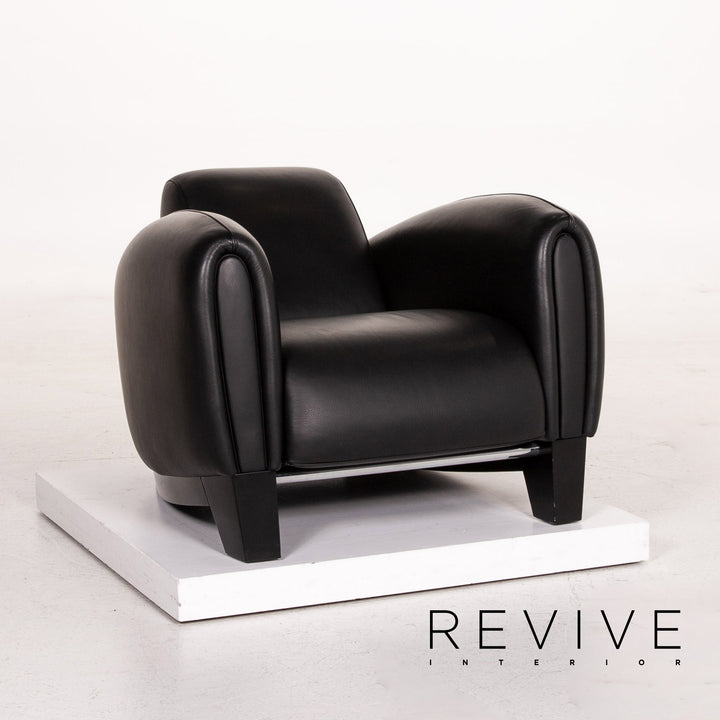 de Sede DS 57 Leder Sessel Garnitur Schwarz #15114