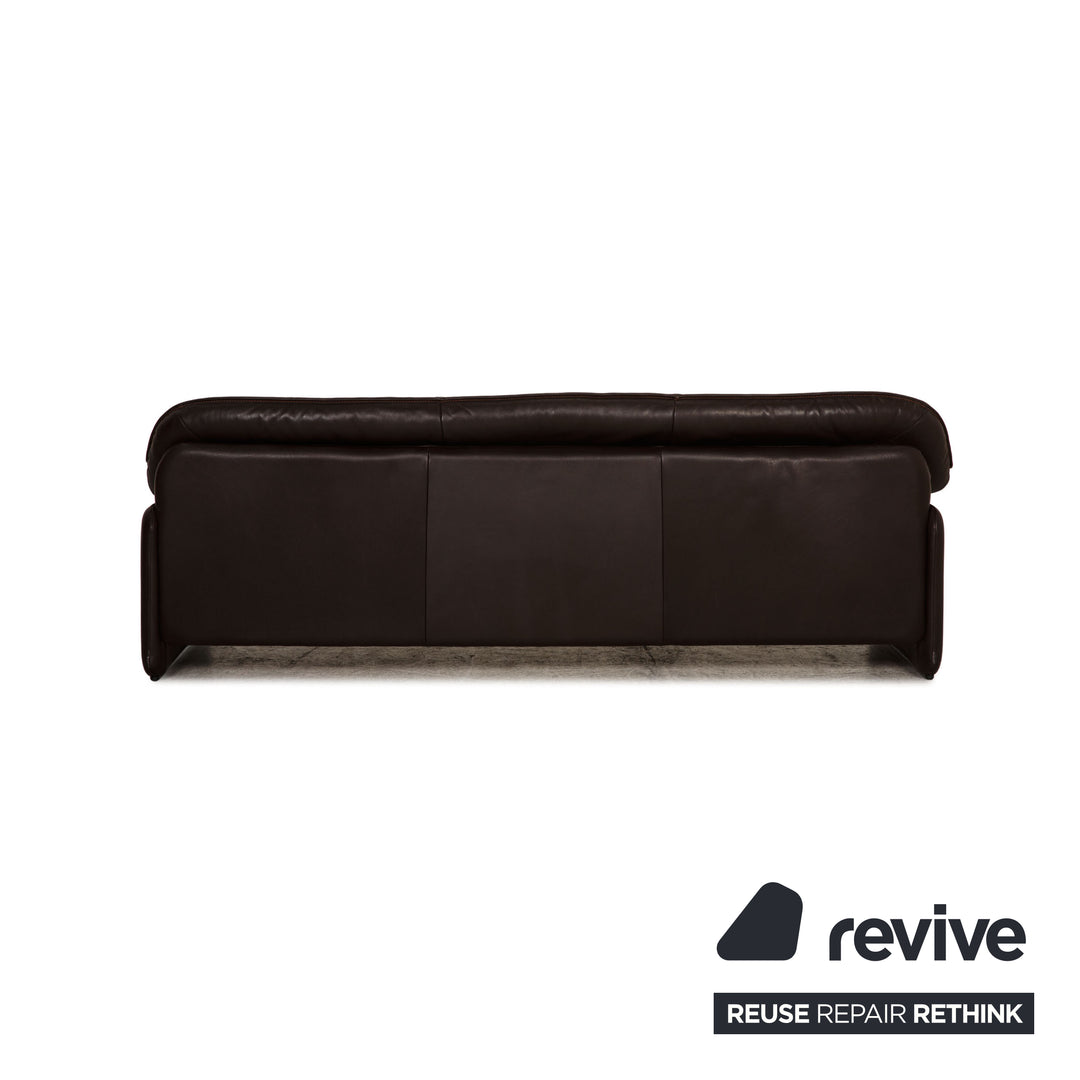 de Sede DS 61 Leder Dreisitzer Braun Sofa Couch