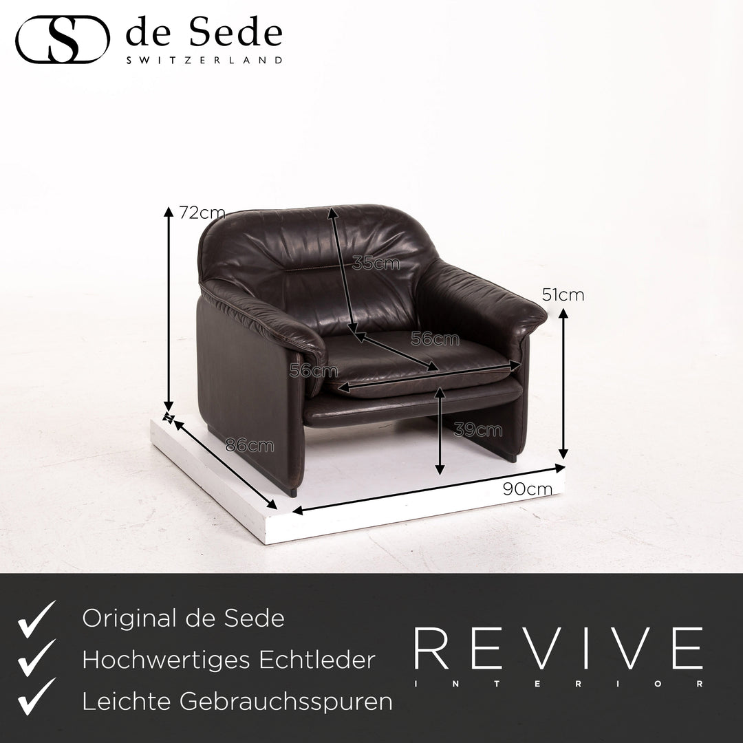 de Sede DS 61 Leder Sessel Braun Dunkelbraun #15121
