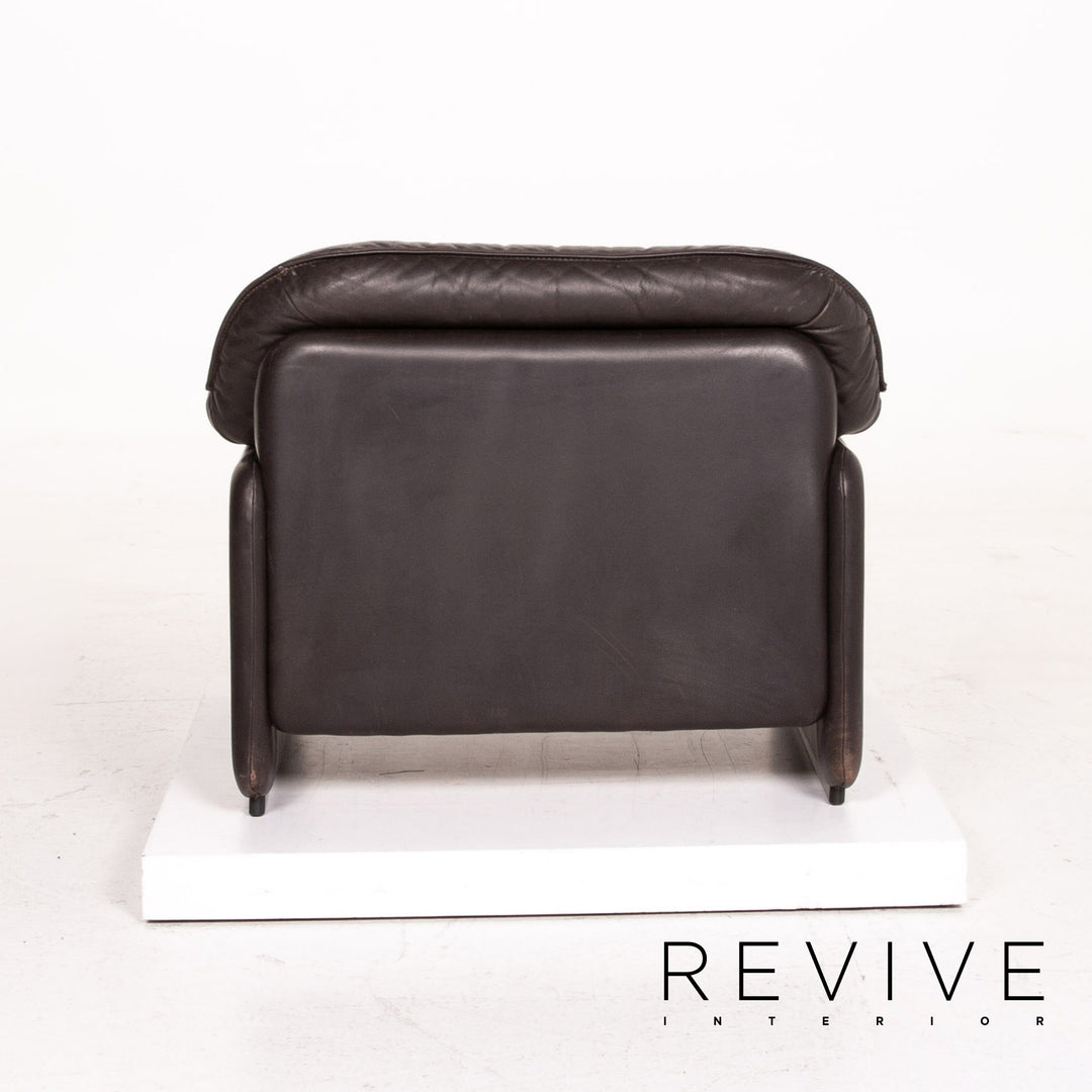 de Sede DS 61 Leder Sofa Garnitur Braun Dunkelbraun 1x Zweisitzer 2x Sessel #15119