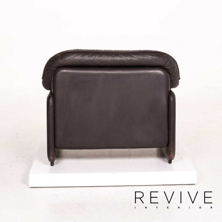 de Sede DS 61 Leder Sofa Garnitur Braun Dunkelbraun 1x Zweisitzer 2x Sessel #15119