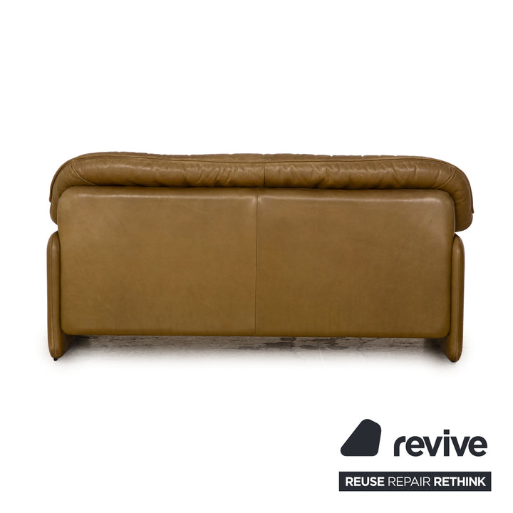 de Sede ds 61 Leder Zweisitzer Dunkelgrün Khaki Sofa Couch