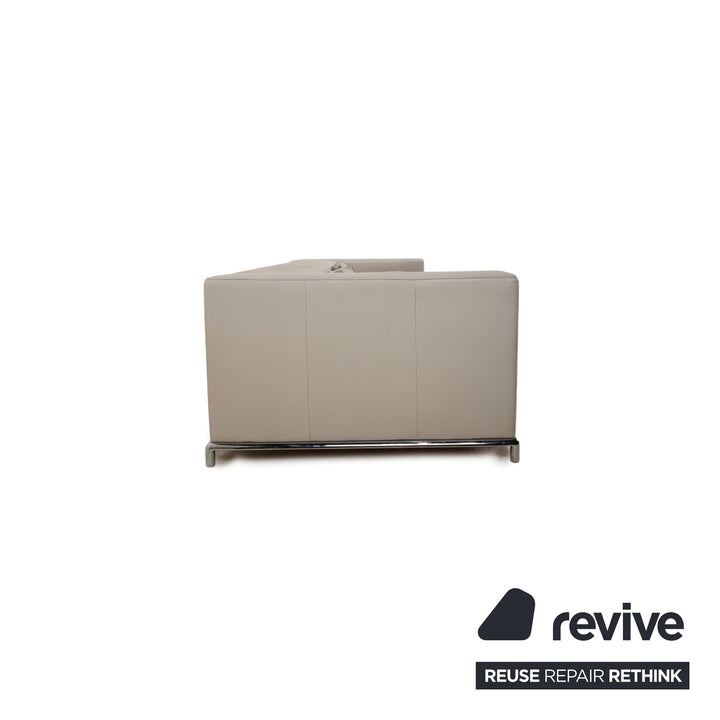 de Sede DS 7 Leder Ecksofa Grau Sofa Stoff Funktion Recamiere rechts