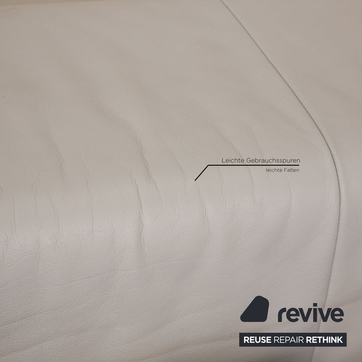 de Sede DS 7 Leder Ecksofa Grau Sofa Stoff Funktion Recamiere rechts