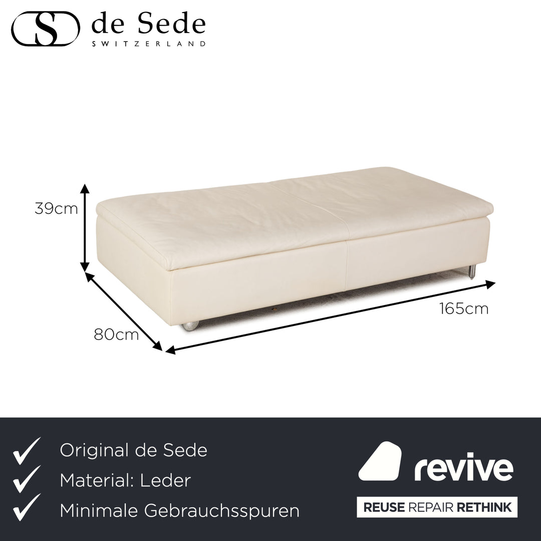 de Sede ds 7 Leder Hocker Creme