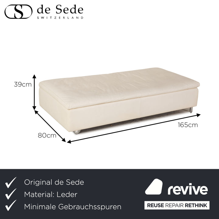 de Sede ds 7 Leder Hocker Creme