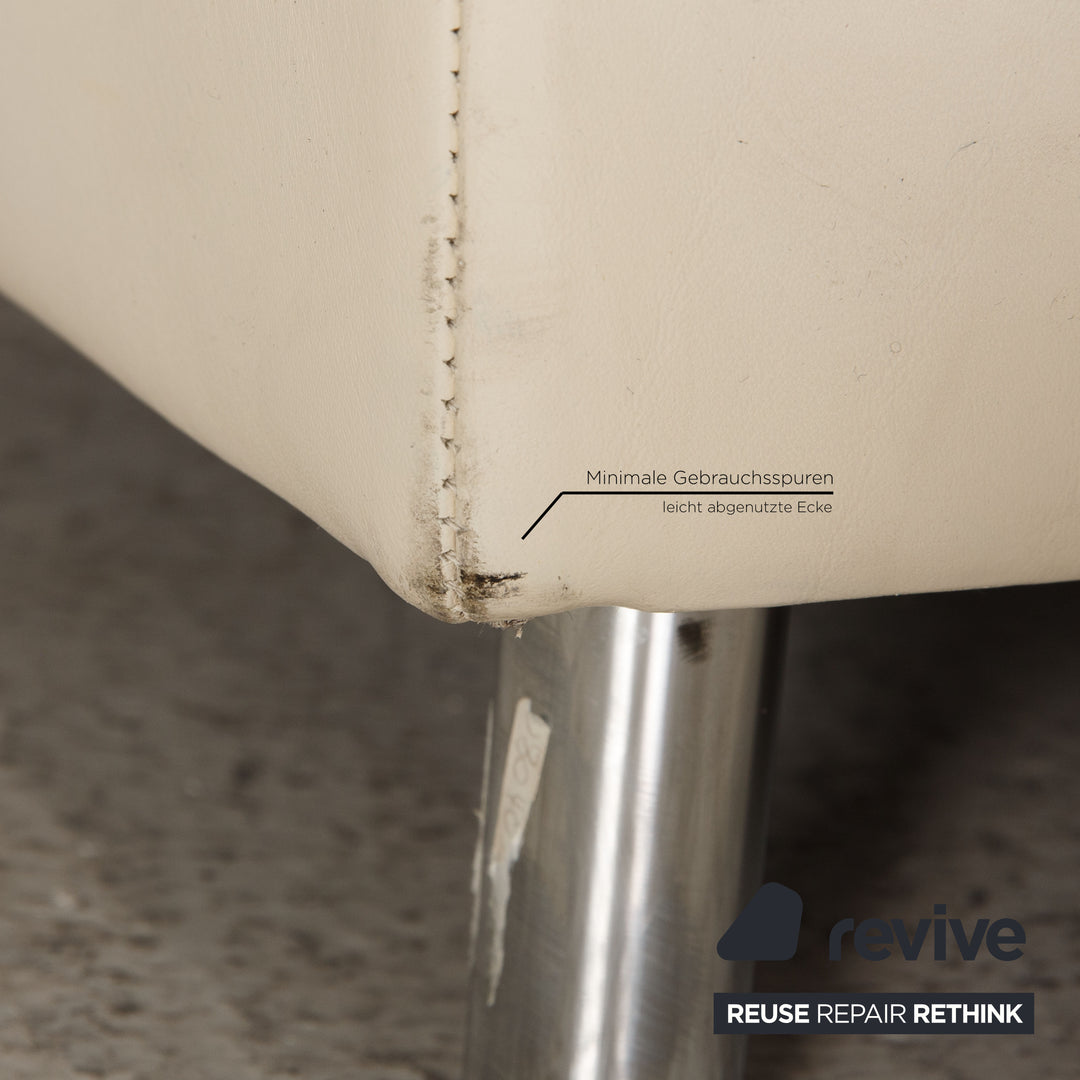 de Sede ds 7 Leder Hocker Creme