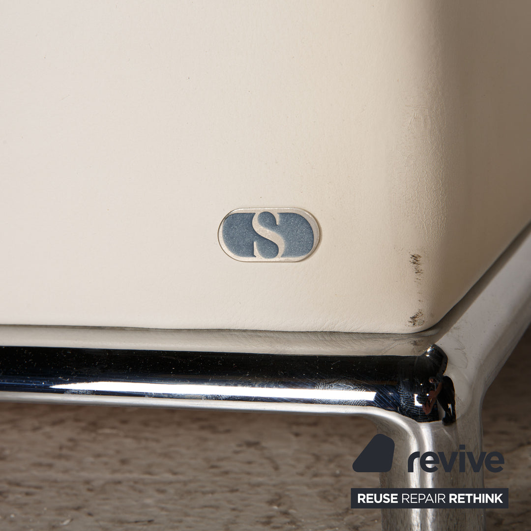 de Sede ds 7 Leder Hocker Creme