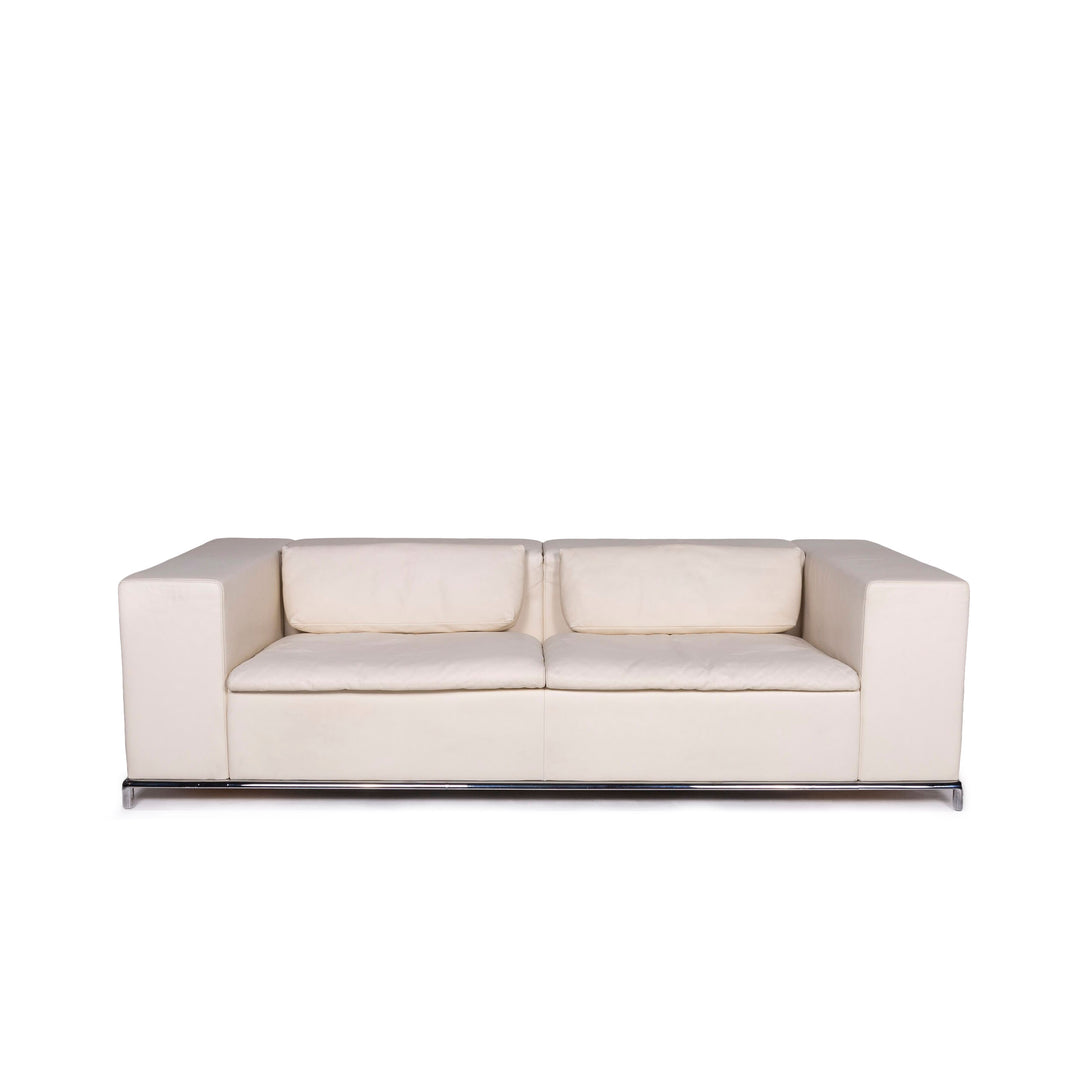 de Sede DS 7 Leder Sofa Creme Dreisitzer Couch Antonella Scarpitta #11447