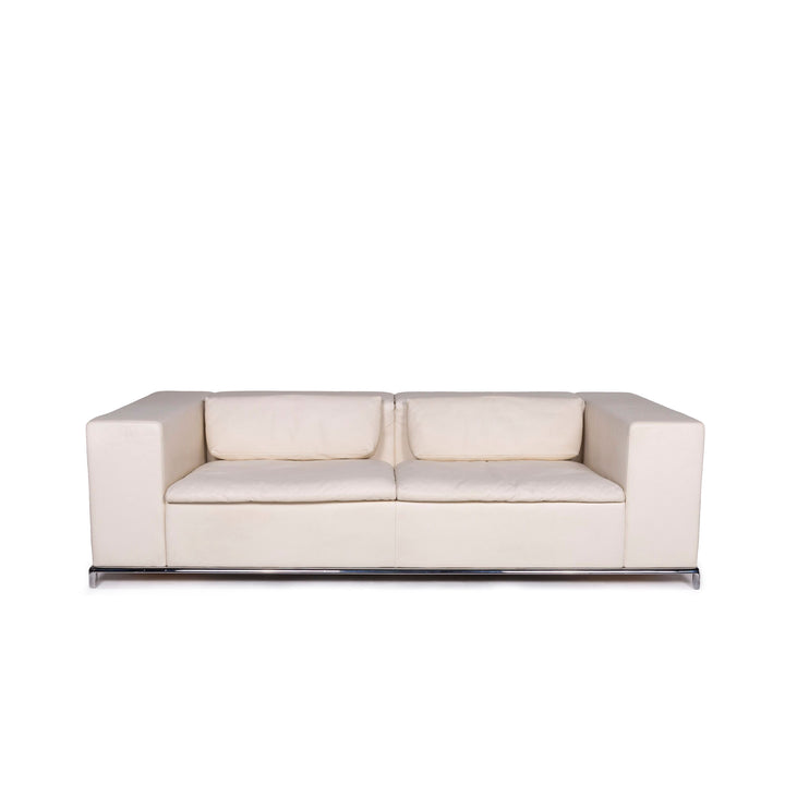 de Sede DS 7 Leder Sofa Creme Dreisitzer Couch Antonella Scarpitta #11447