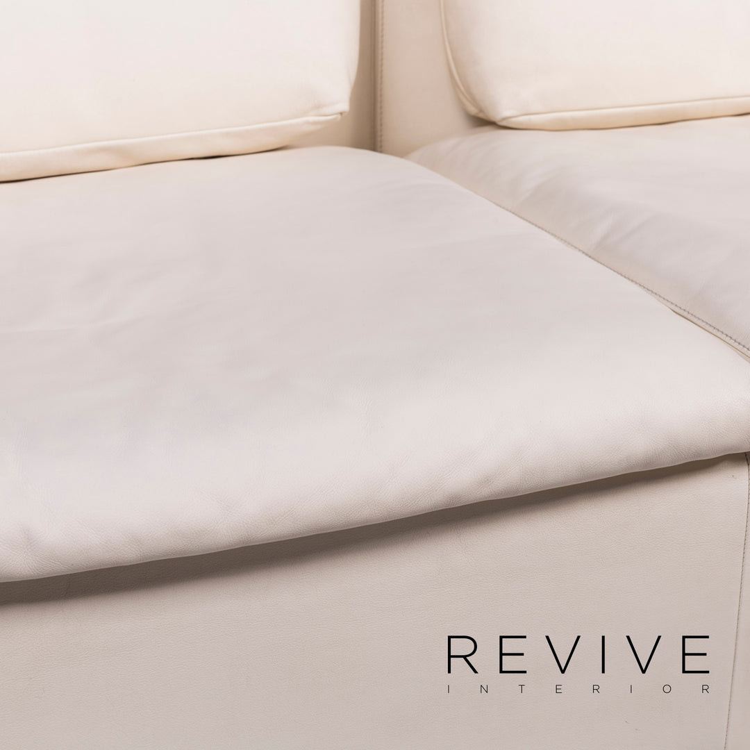 de Sede DS 7 leather sofa cream three-seater couch Antonella Scarpitta #11447