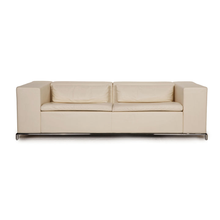 de Sede DS 7 Leder Sofa Creme Zweisitzer Couch Funktion