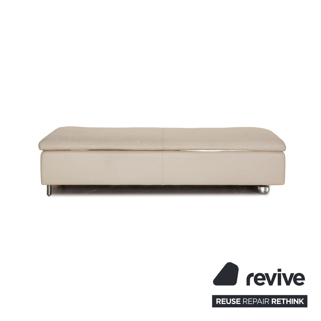 de Sede ds 7 Leder Sofa Garnitur Creme Dreisitzer Hocker Funktion
