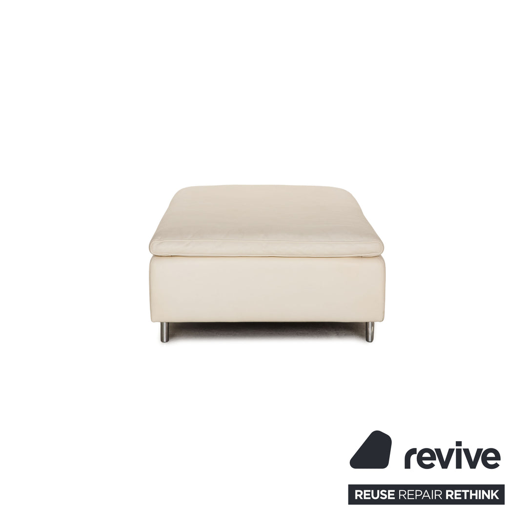 de Sede ds 7 Leder Sofa Garnitur Creme Dreisitzer Hocker Funktion
