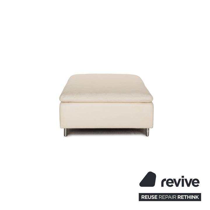 de Sede ds 7 Leder Sofa Garnitur Creme Dreisitzer Hocker Funktion