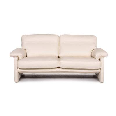 de Sede DS 70 Leder Sofa Creme Zweisitzer Couch #12163