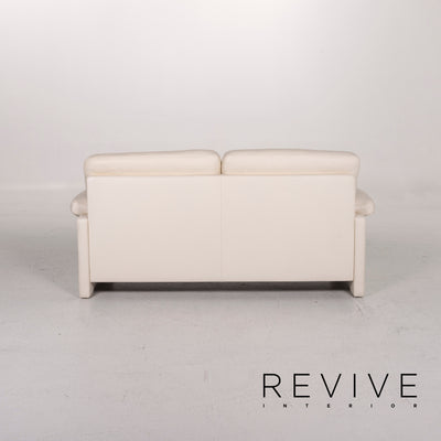 de Sede DS 70 Leder Sofa Creme Zweisitzer Couch #12163