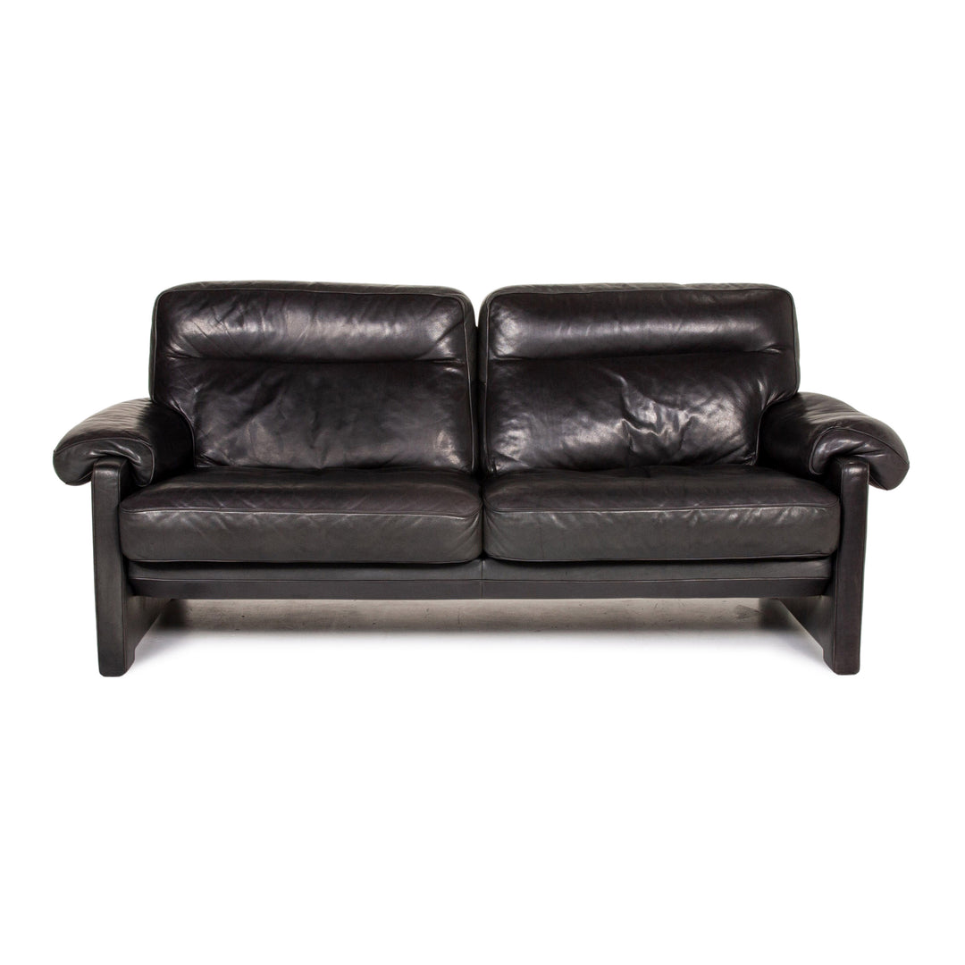 de Sede DS 70 Leder Sofa Dunkelgrün Grün Dreisitzer Couch #14826