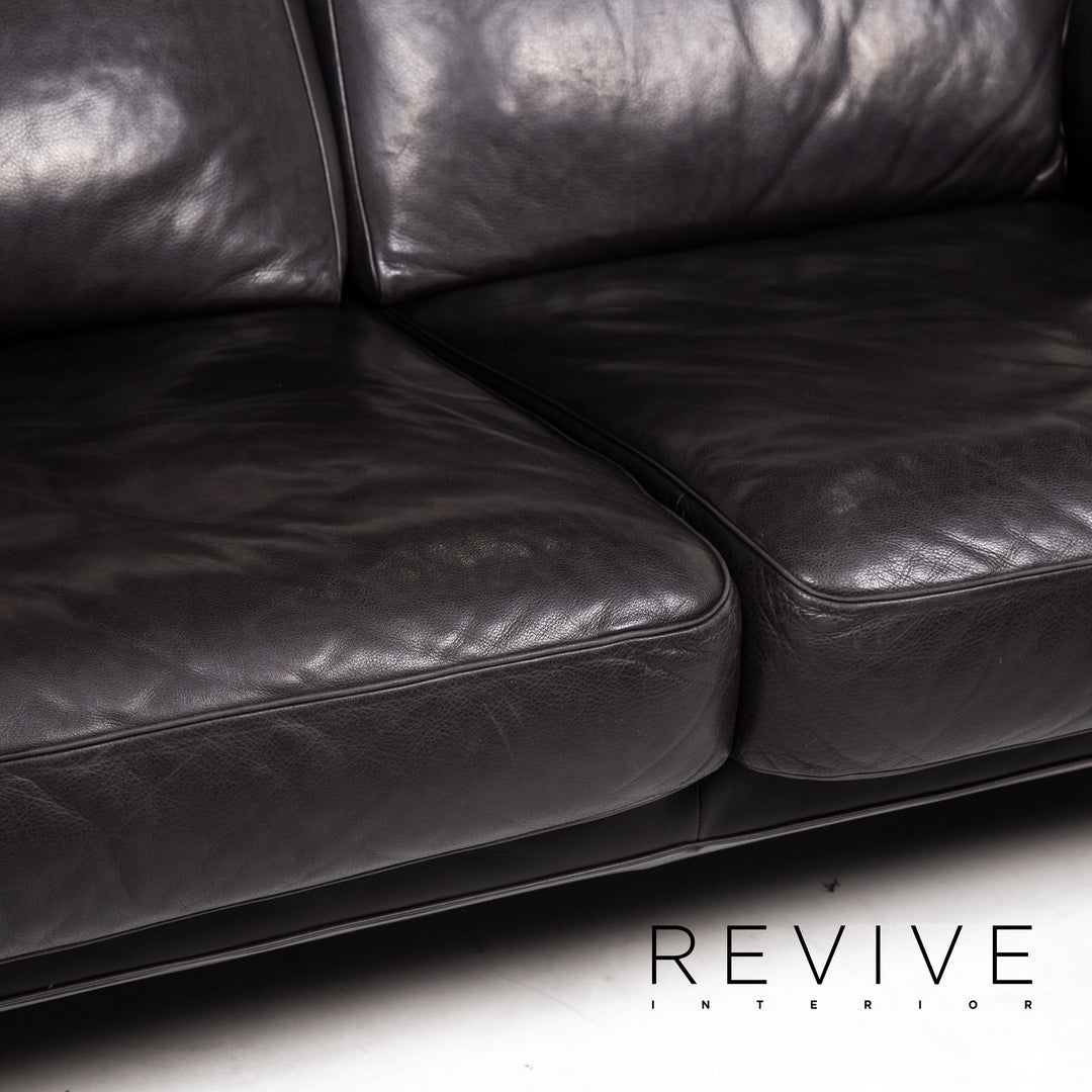 de Sede DS 70 Leder Sofa Dunkelgrün Grün Zweisitzer Couch #14827