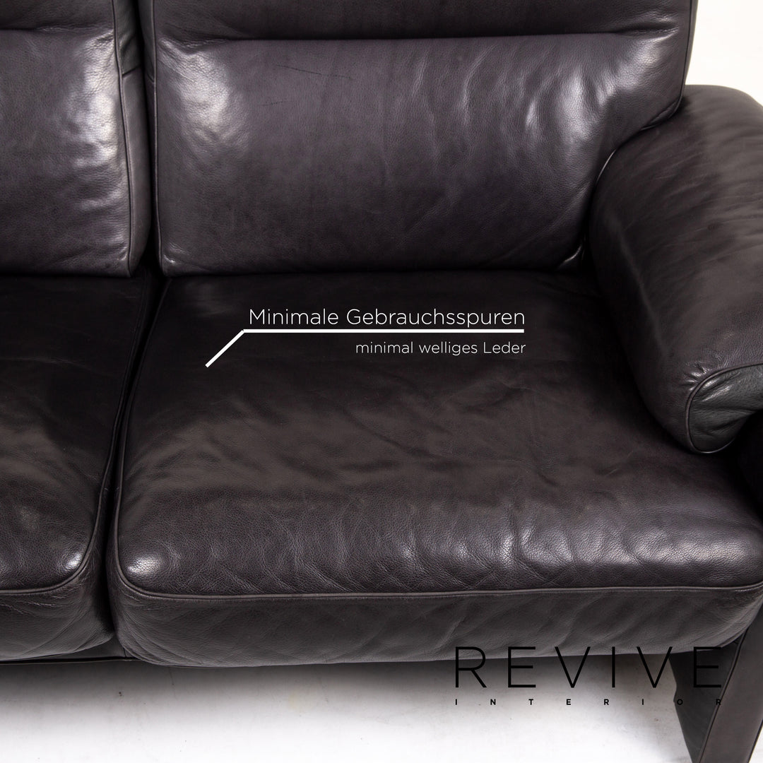 de Sede DS 70 Leder Sofa Dunkelgrün Grün Zweisitzer Couch #14827