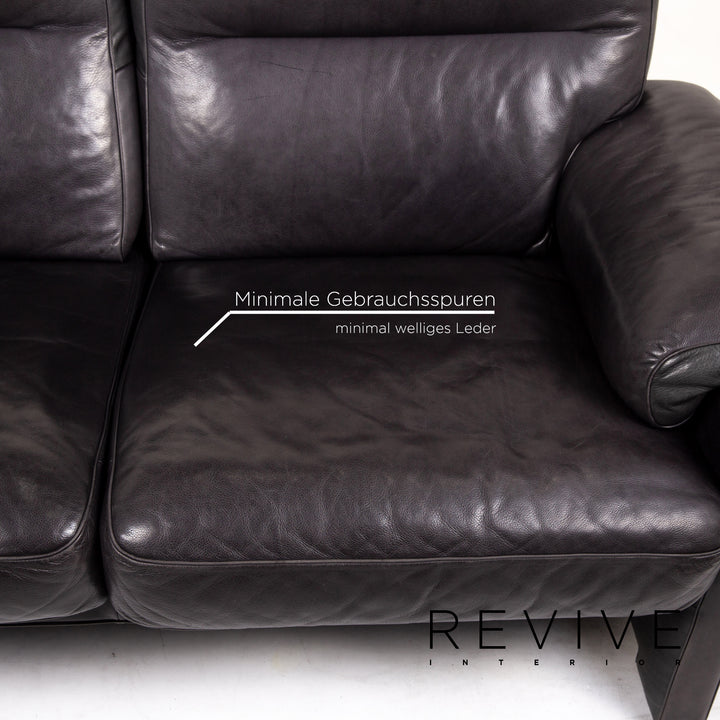 de Sede DS 70 Leder Sofa Dunkelgrün Grün Zweisitzer Couch #14827