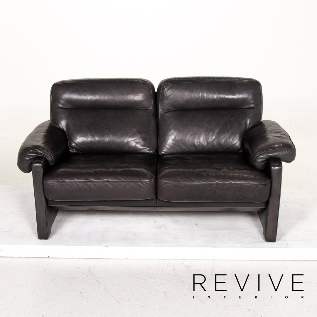 de Sede DS 70 Leder Sofa Dunkelgrün Grün Zweisitzer Couch #14827