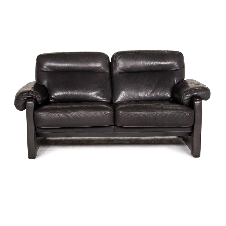 de Sede DS 70 Leder Sofa Dunkelgrün Grün Zweisitzer Couch #14827