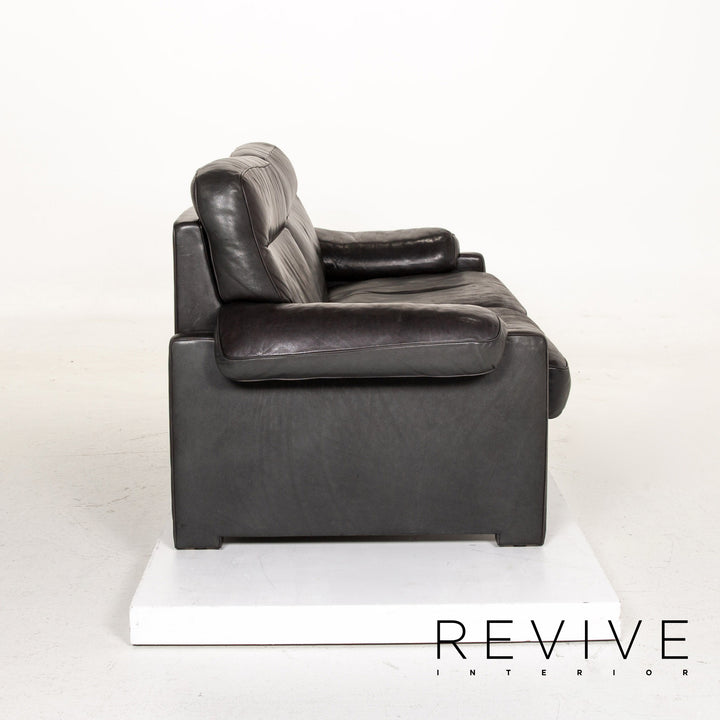 de Sede DS 70 Leder Sofa Garnitur Dunkelgrün Grün 1x Dreisitzer 1x Zweisitzer #15173