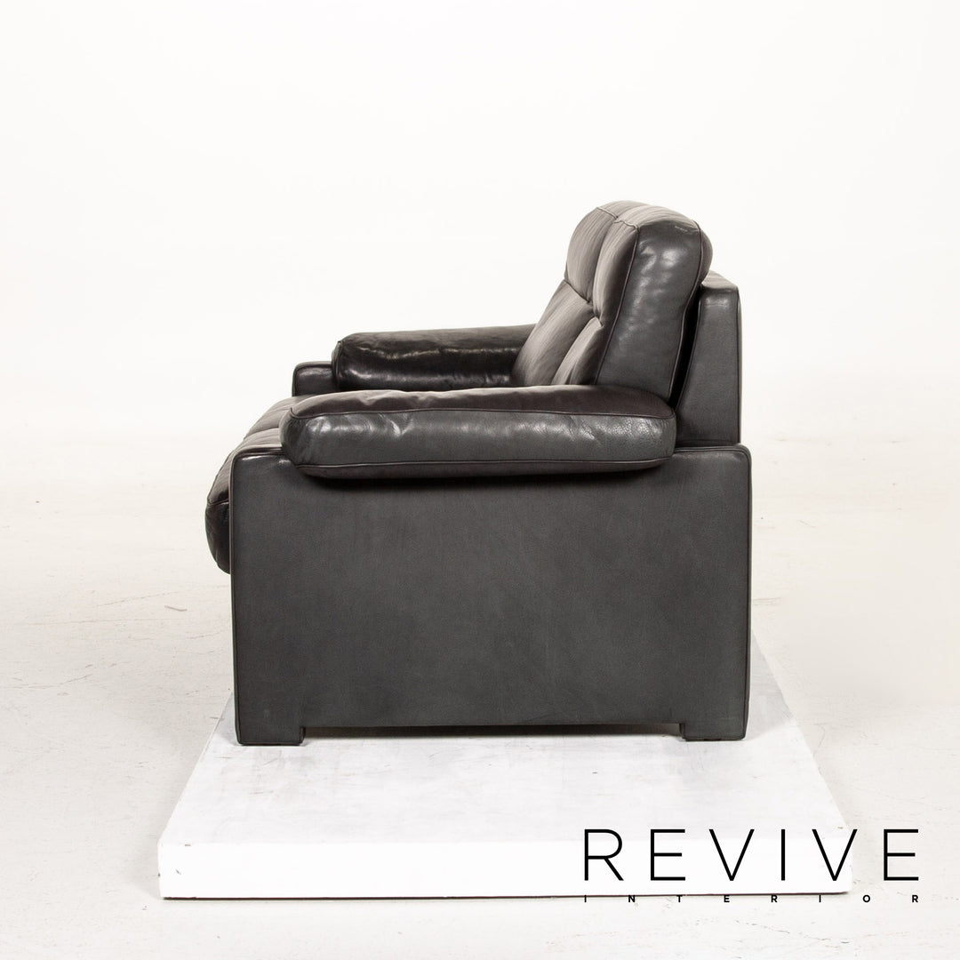 de Sede DS 70 Leder Sofa Garnitur Dunkelgrün Grün 1x Dreisitzer 1x Zweisitzer #15173