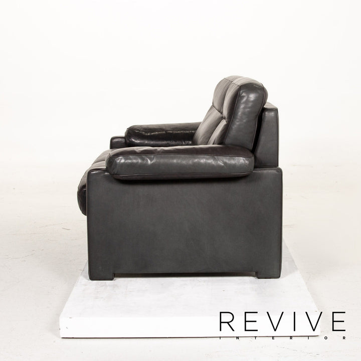 de Sede DS 70 Leder Sofa Garnitur Dunkelgrün Grün 1x Dreisitzer 1x Zweisitzer #15173
