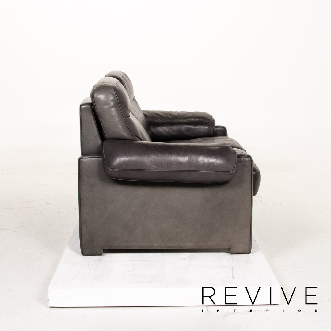 de Sede DS 70 Leder Sofa Garnitur Dunkelgrün Grün 1x Dreisitzer 1x Zweisitzer #15173