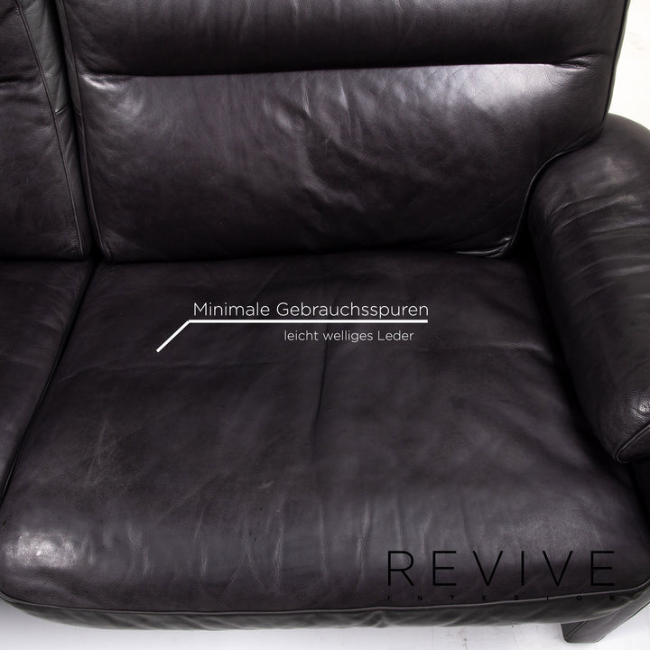 de Sede DS 70 Leder Sofa Garnitur Dunkelgrün Grün 1x Dreisitzer 1x Zweisitzer #15173