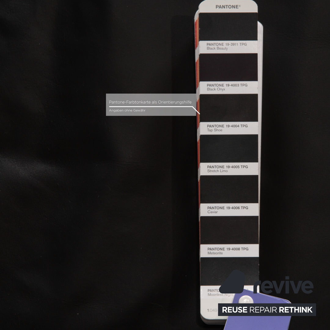 de Sede DS 76 Leder Sofa Garnitur Schwarz Zweisitzer Schlaffunktion Couch