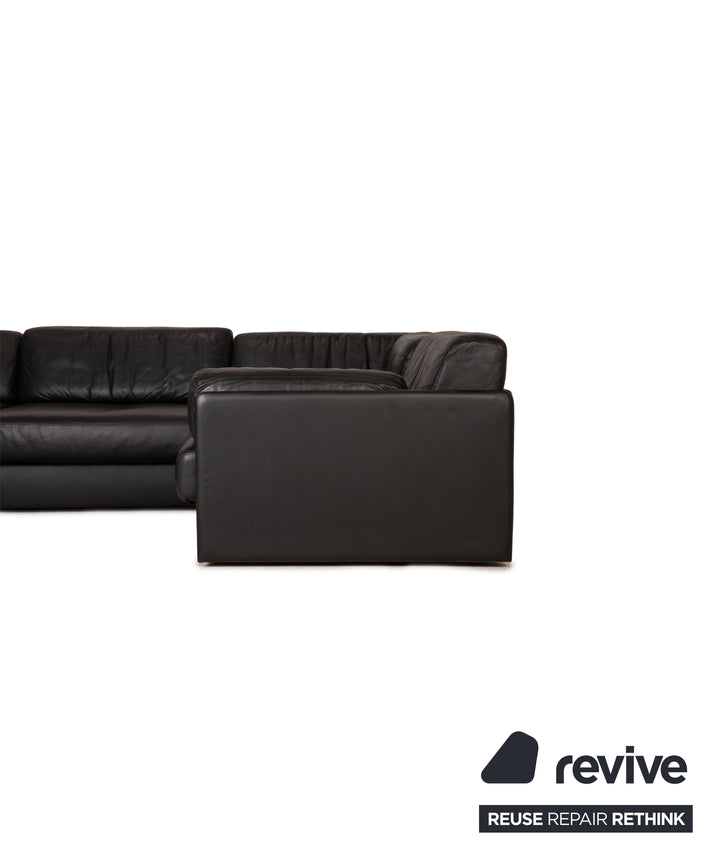 de Sede DS 76 Leder Sofa Schwarz Ecksofa Couch