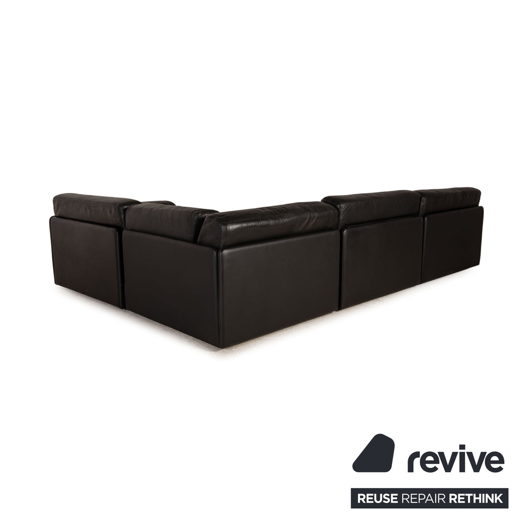 de Sede DS 76 Leder Sofa Schwarz Ecksofa Couch