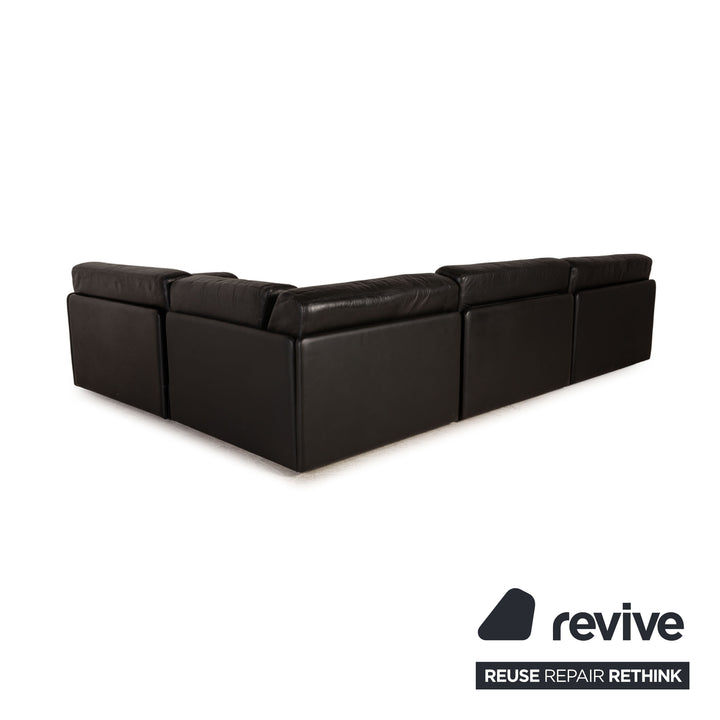 de Sede DS 76 Leder Sofa Schwarz Ecksofa Couch