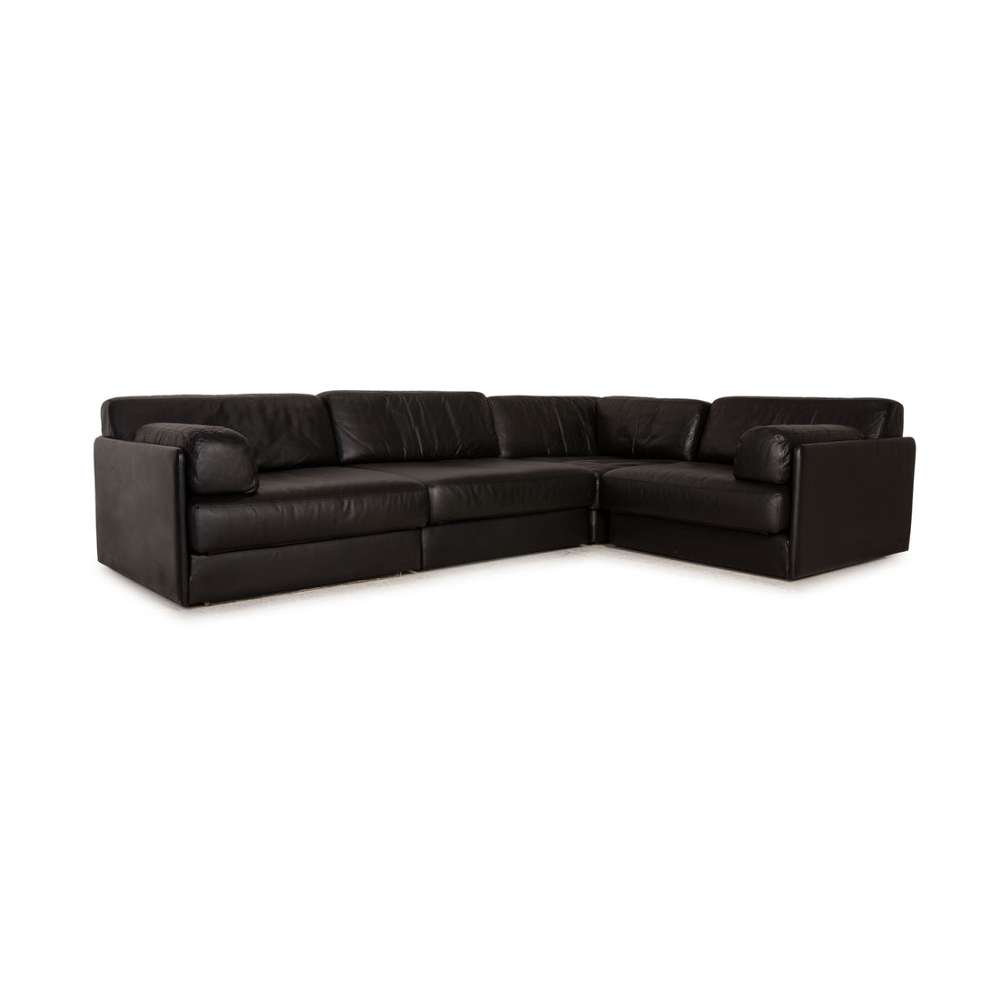 de Sede DS 76 Leder Sofa Schwarz Ecksofa Couch