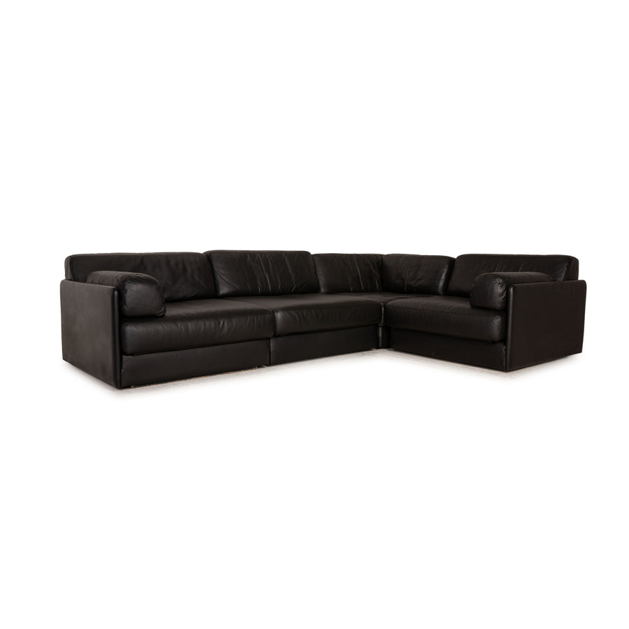 de Sede DS 76 Leder Sofa Schwarz Ecksofa Couch