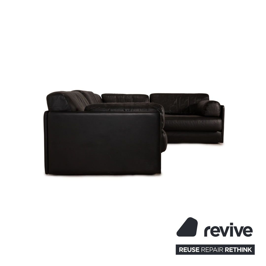 de Sede DS 76 Leder Sofa Schwarz Ecksofa Couch